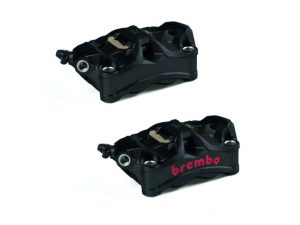 Ricambio Brembo Racing coppia pinze freno radiali Stylema nere interasse 100mm con pastiglie incluse