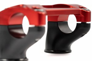 Kit riser manubrio RG<br>universale offse 21mm - Rosso